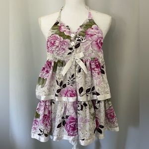 🩷3/$15 Girls Floral Ruffle Dress size 8